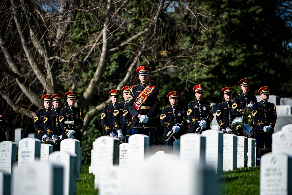Military Funeral Honors with Funeral Escort are Conducted for U.S. Army Cpl. Charles Lee in Section 33