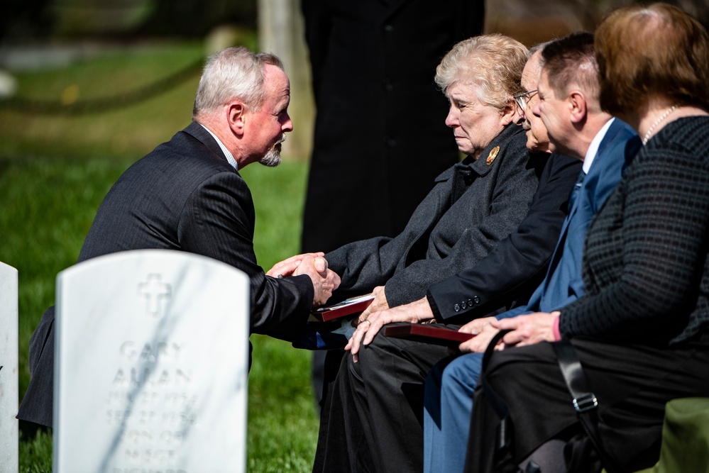 Military Funeral Honors with Funeral Escort are Conducted for U.S. Army Cpl. Charles Lee in Section 33