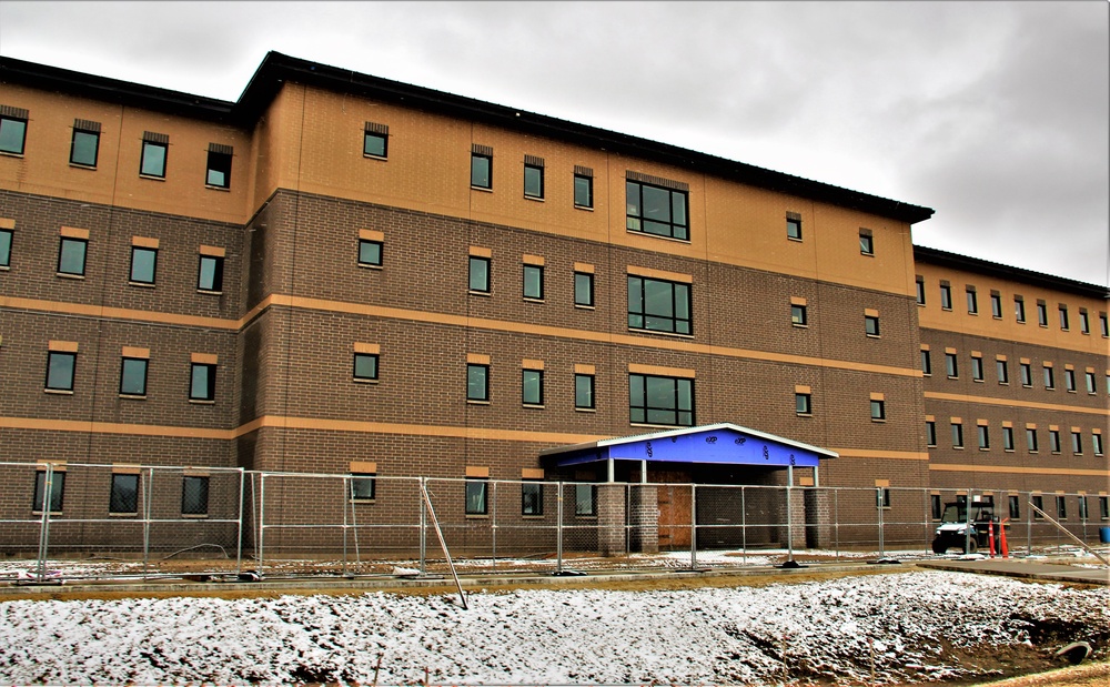 Second barracks project at Fort McCoy, funded in FY ’20, surpasses 75 percent complete
