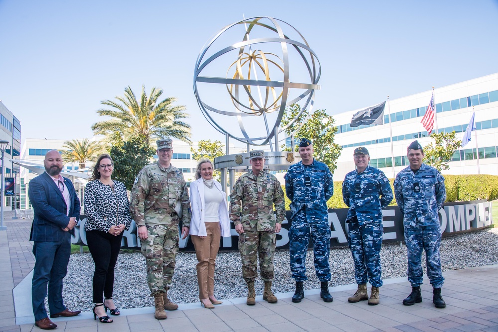 AVM Roberts, Commander of Defence Space Command, visits USSF Space Systems Command