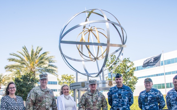 AVM Roberts, Commander of Defence Space Command, visits USSF Space Systems Command