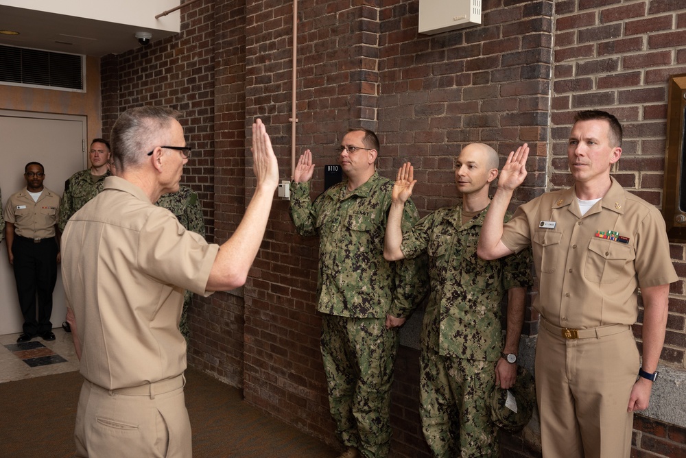 Sailors Reenlist at Navy Band