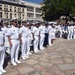 Sailors of Navy Medicine attend Navy Day at the Alamo during Fiesta San Antonio