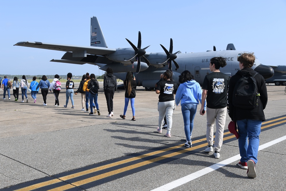 Junior ROTC cadets tour Keesler