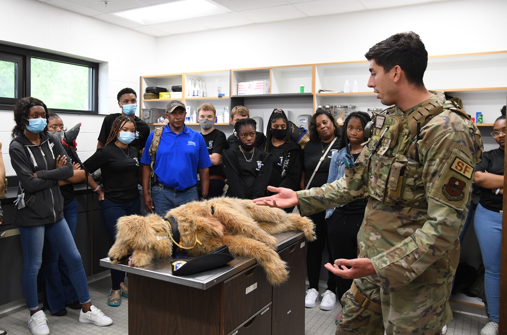 Junior ROTC cadets tour Keesler