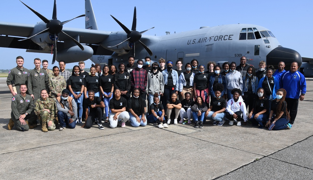 Junior ROTC cadets tour Keesler