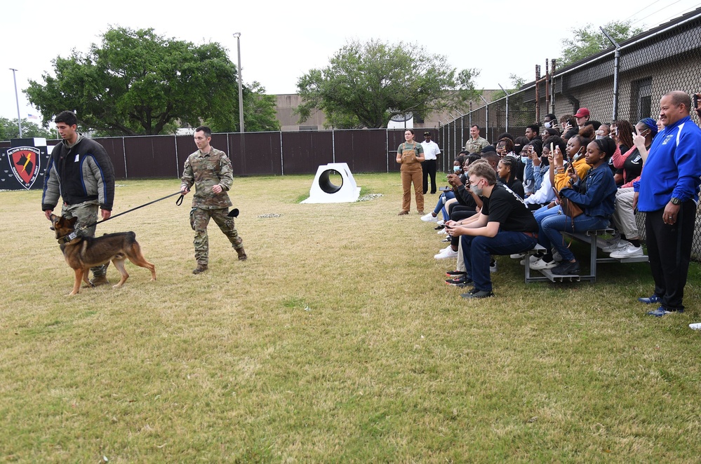 Junior ROTC cadets tour Keesler