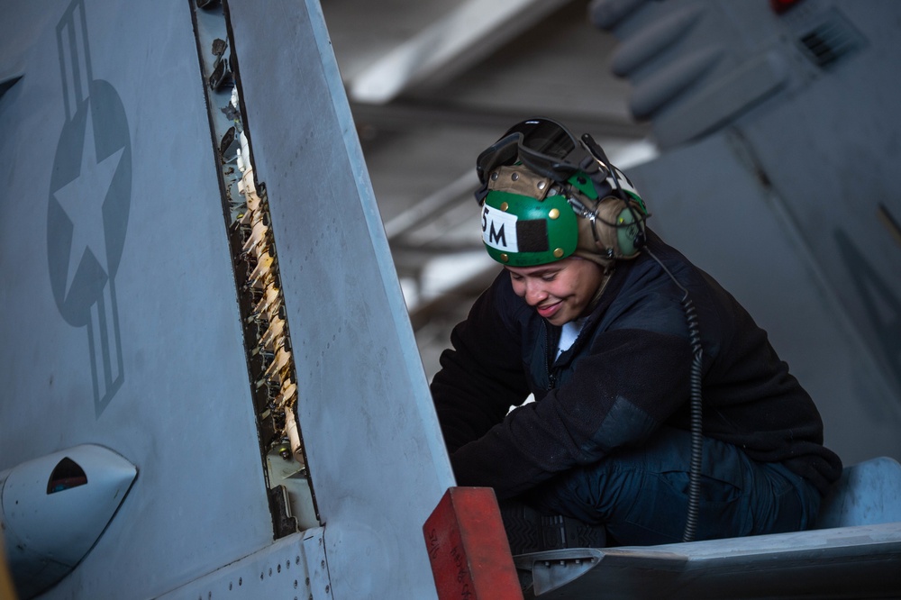 The Harry S. Truman Carrier Strike Group is on a scheduled deployment in the U.S. Sixth Fleet area of operations in support of naval operations to maintain maritime stability and security.