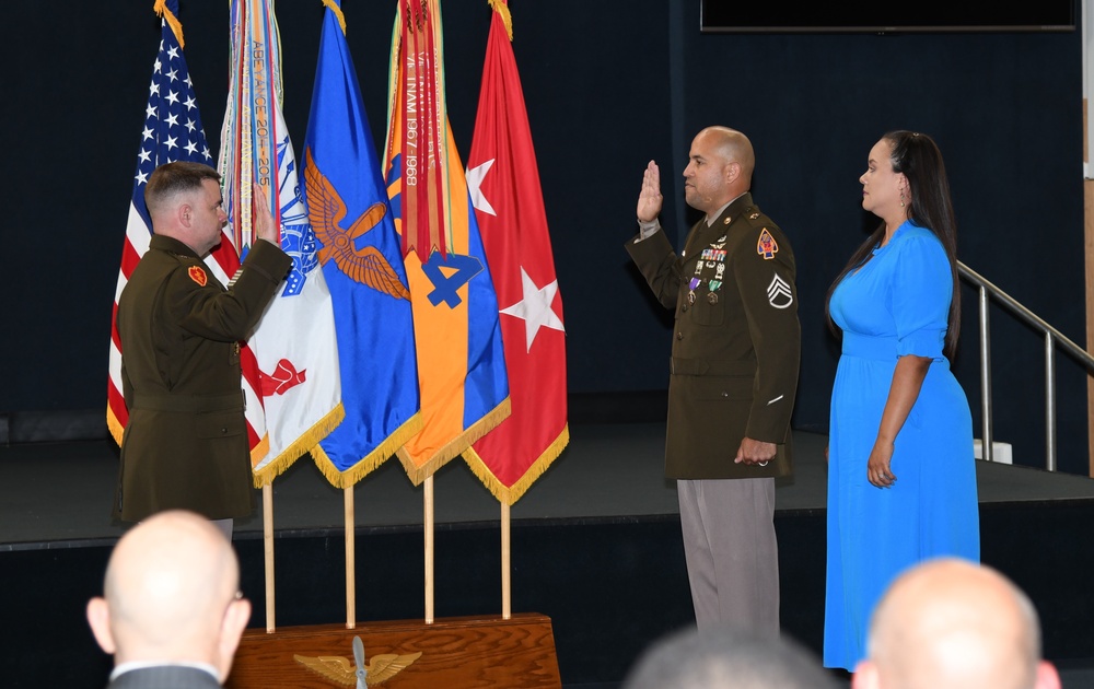 Fort Rucker Purple Heart Recipient Reenlists