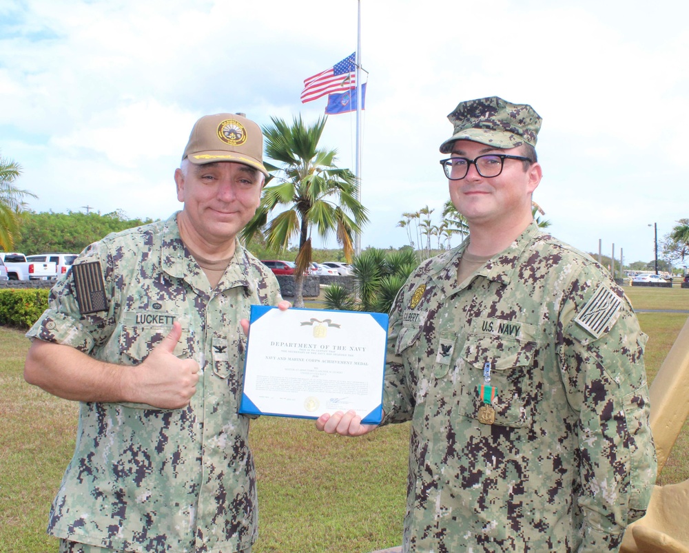 Naval Base Guam Sailors Receive End of Tour Awards