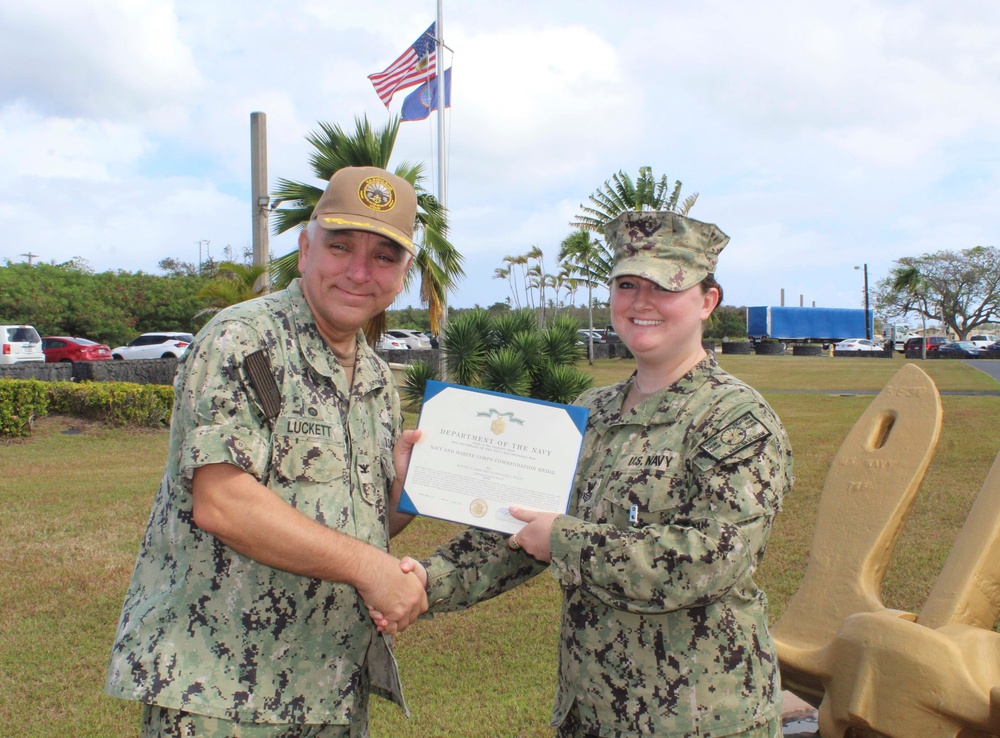 Naval Base Guam Sailors Receive End of Tour Awards