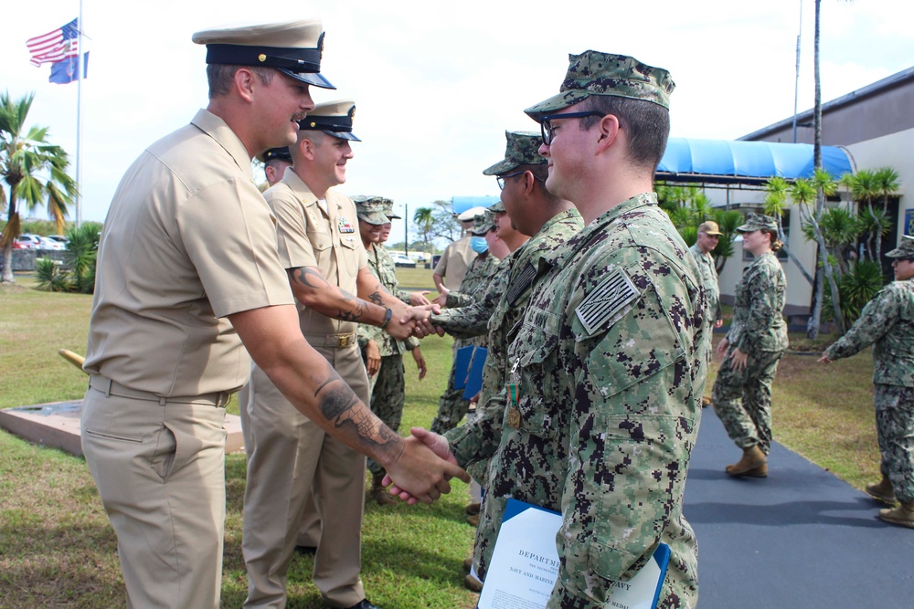 Naval Base Guam Sailors Receive End of Tour Awards