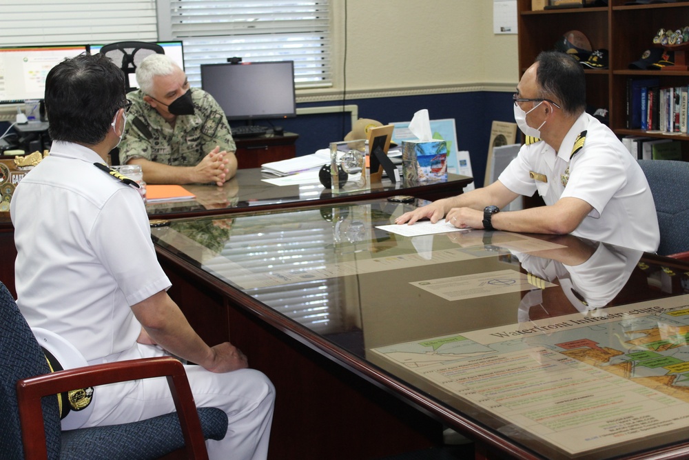 NBG CO Meets JMSDF Training Division One Leadership