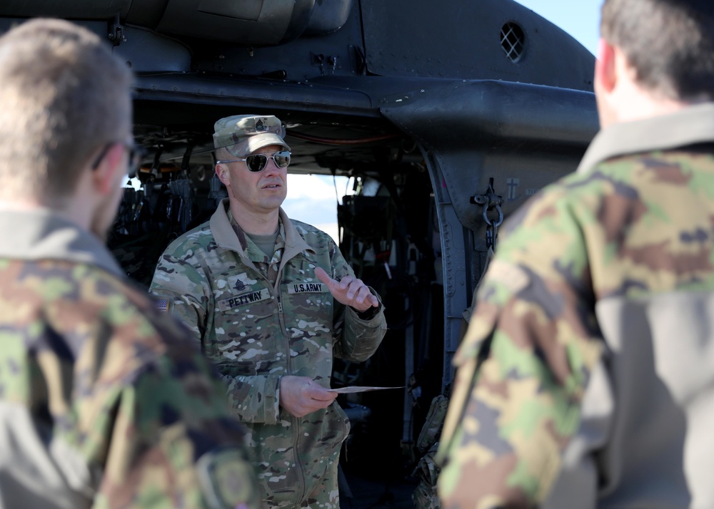 KFOR aviation hosts multinational flight across Kosovo