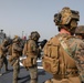 Marines aboard USS Ross hold small arms shoot