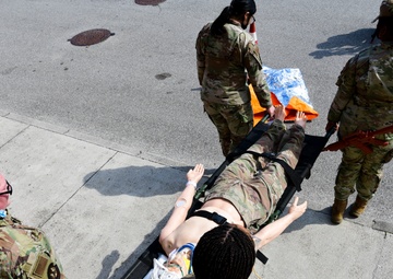 For the first time at Aviano AB the 31st MDG integrates with 31st SFS for “Trauma Care Under Fire” training