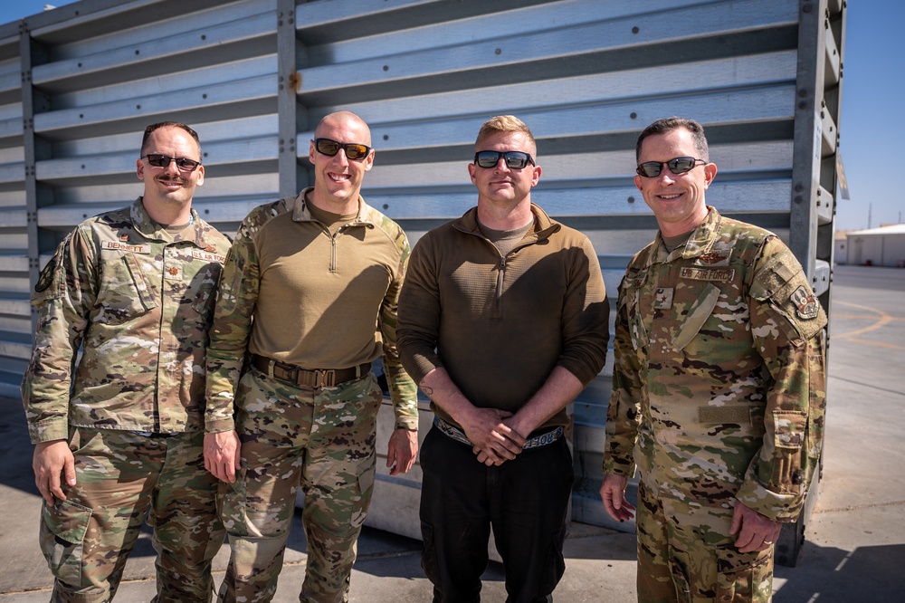 Saturday out with Airmen: 55th Expeditionary Fighter Generation Squadron