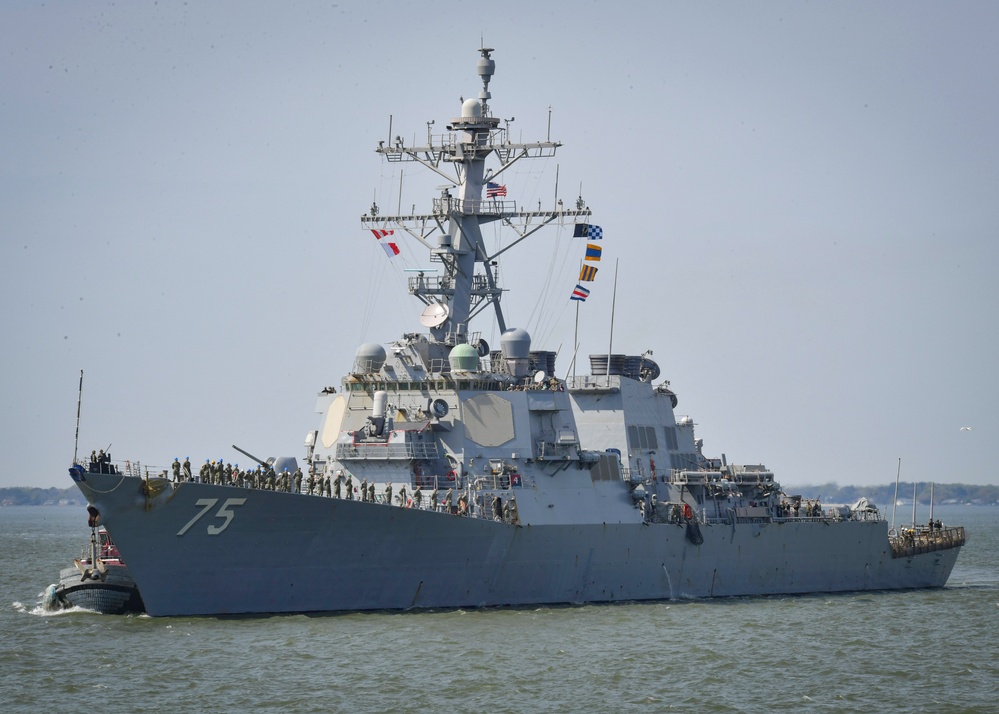 USS Donald Cook Arrives at Naval Station Norfolk
