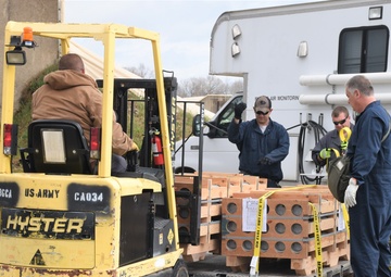 VX delivered: Rockets transported for destruction