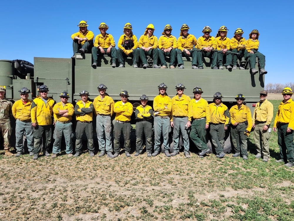 Joint team of Nebraska National Guard firefighters