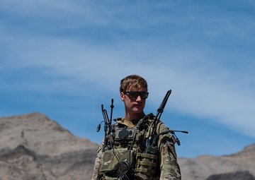 JTAC standing on a mountain