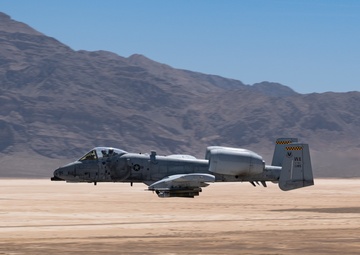 A-10 Thunderbolt II's fly in support of JTAC training.