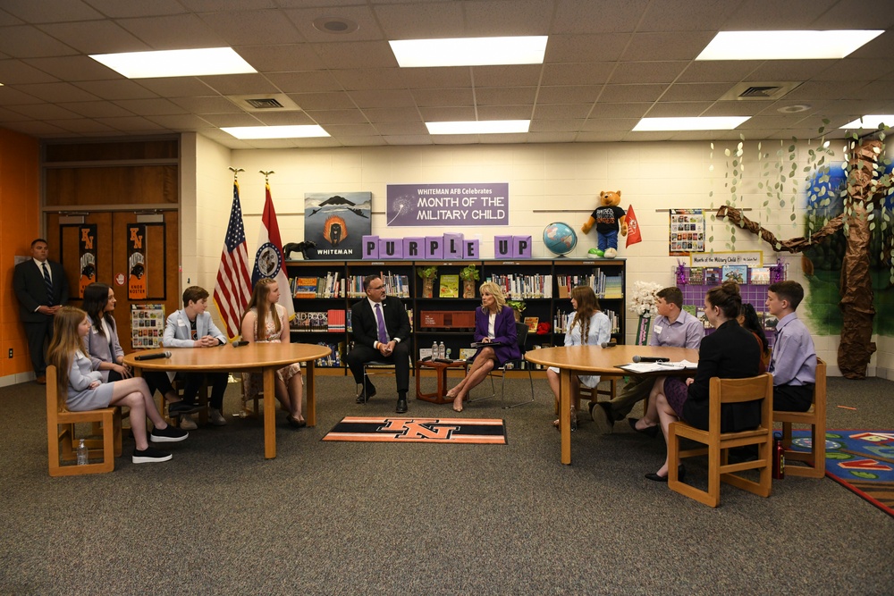 First Lady Dr. Jill Biden visits Whiteman Elementary School
