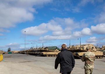 Lithuanian Archbishop Gintaras Grušas visits U.S. Army Soldiers