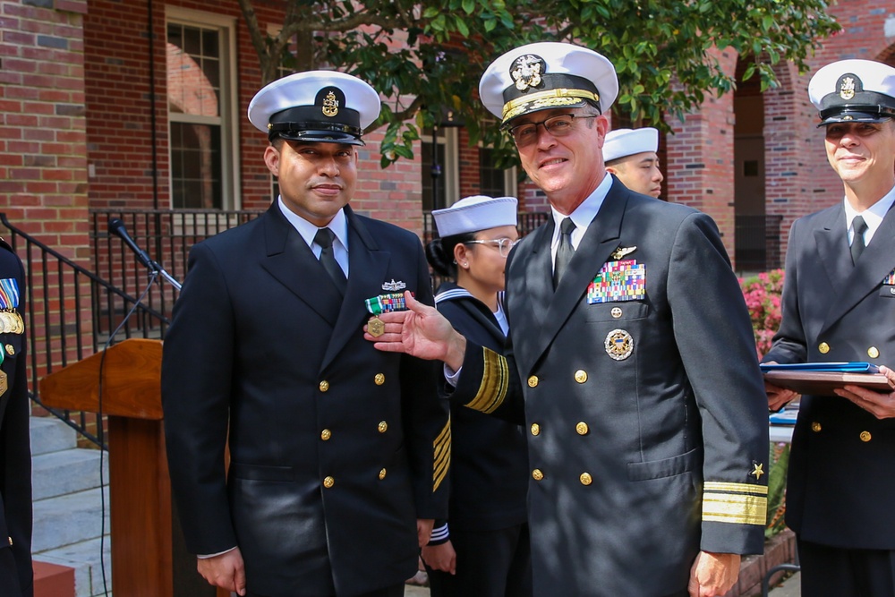 NETC 2021 Military Instructor of the Year Ceremony: Senior Chief Musician Christopher Sams