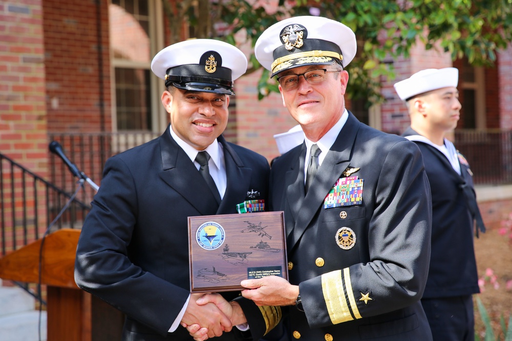 NETC 2021 Military Instructor of the Year Ceremony: Senior Chief Musician Christopher Sams