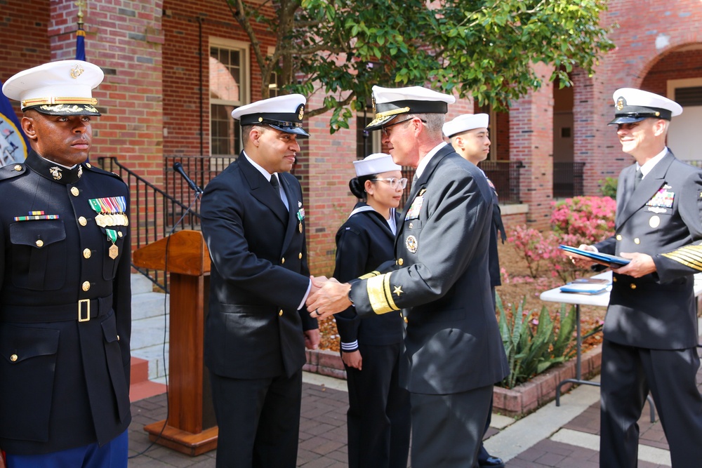 NETC 2021 Military Instructor of the Year Ceremony: Senior Chief Musician Christopher Sams