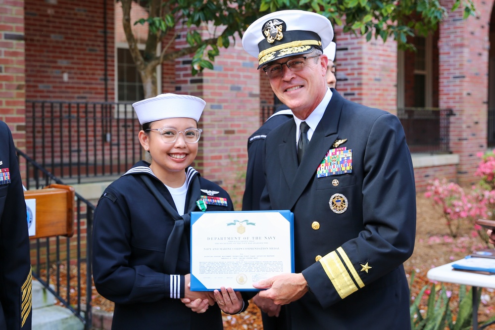 NETC 2021 Military Instructor of the Year Ceremony: Aviation Support Equipment Technician 1st Class Beatriz Cruz