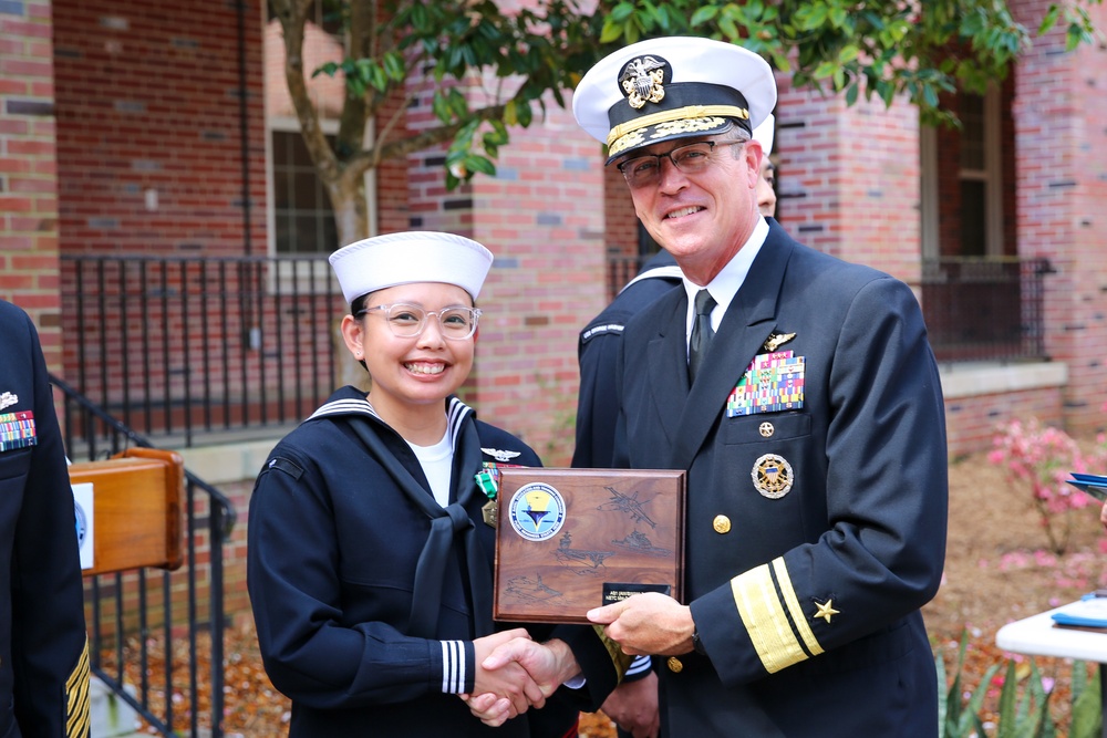 NETC 2021 Military Instructor of the Year Ceremony: Aviation Support Equipment Technician 1st Class Beatriz Cruz