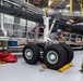 Maintenance Squadron performs a hard landing inspection on tanker