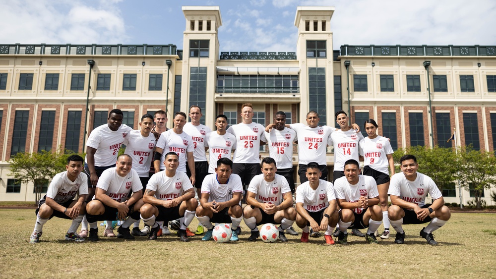 New Orleans Marines Kick It with the Coast Guard