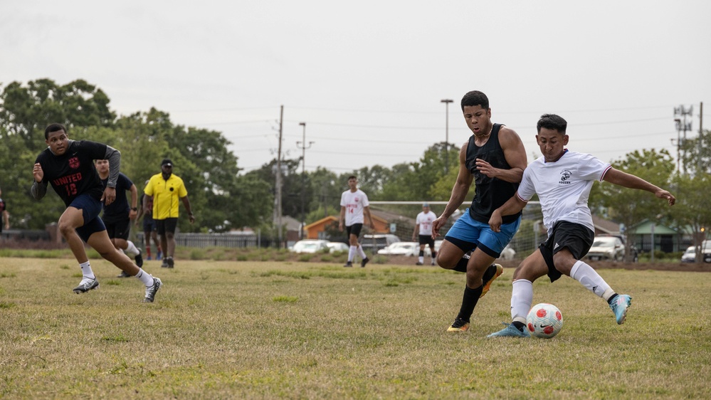 New Orleans Marines Kick It with the Coast Guard