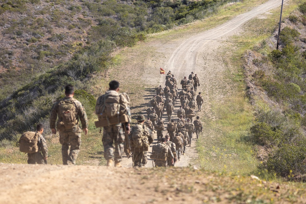 1st ANGLICO Basic Course hike and graduation