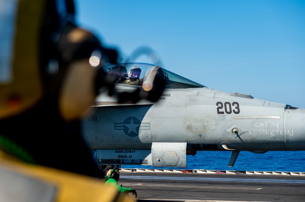 The Harry S. Truman Carrier Strike Group is on a scheduled deployment in the U.S. Sixth Fleet area of operations in support of naval operations to maintain maritime stability and security.