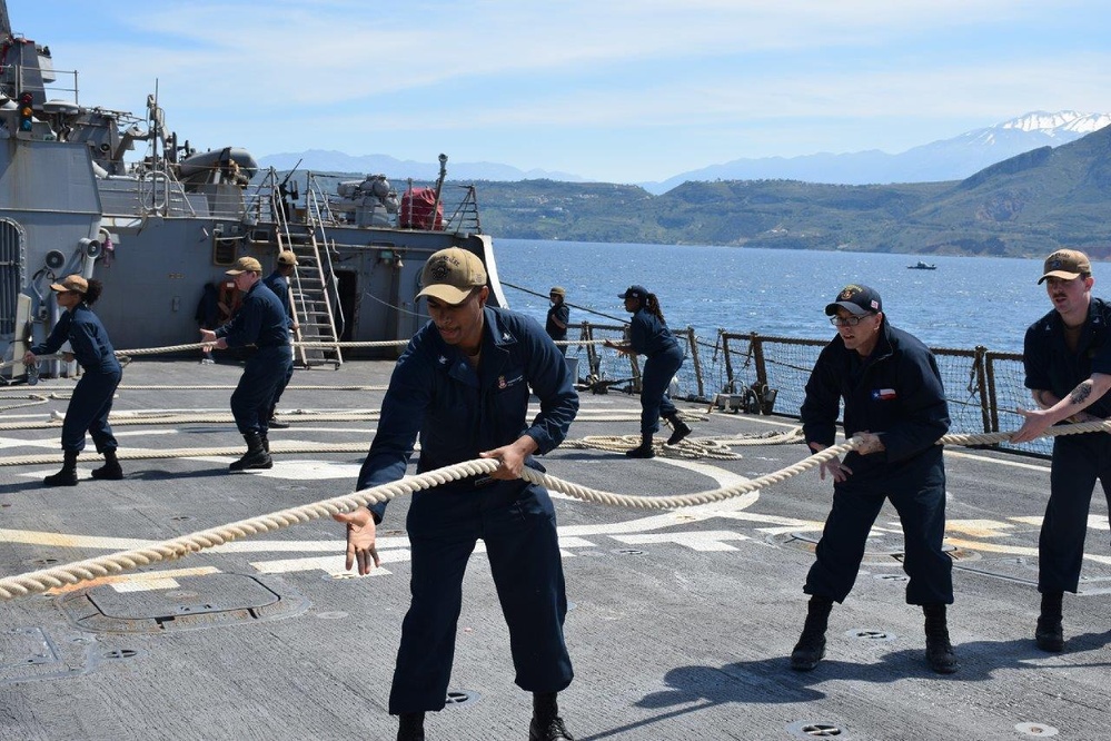 Gonzalez is deployed with the Harry S. Truman Carrier Strike Group is on a scheduled deployment in the U.S. Sixth Fleet area of operations in support U.S., allied and partner interests in Europe and Africa.