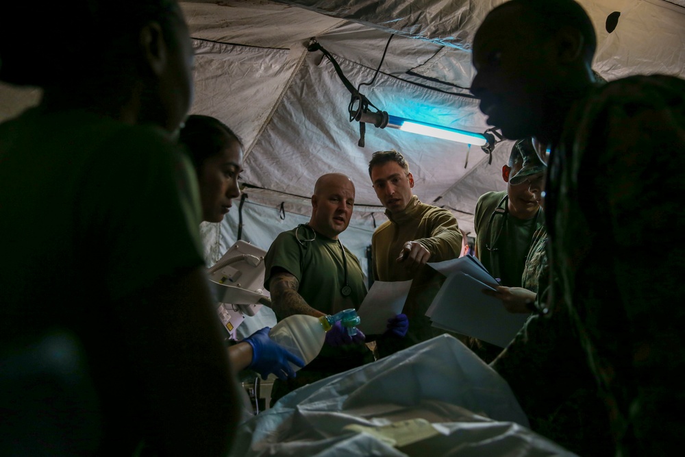 U.S. Sailors with 1st Medical Battalion Participate In a MCCRE