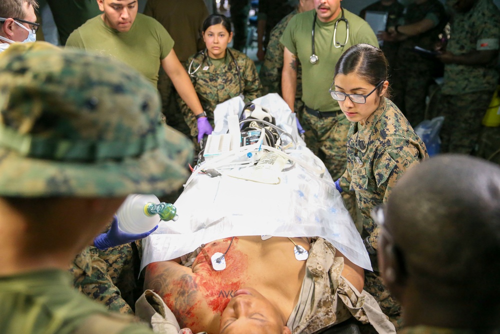 U.S. Sailors with 1st Medical Battalion Participate In a MCCRE