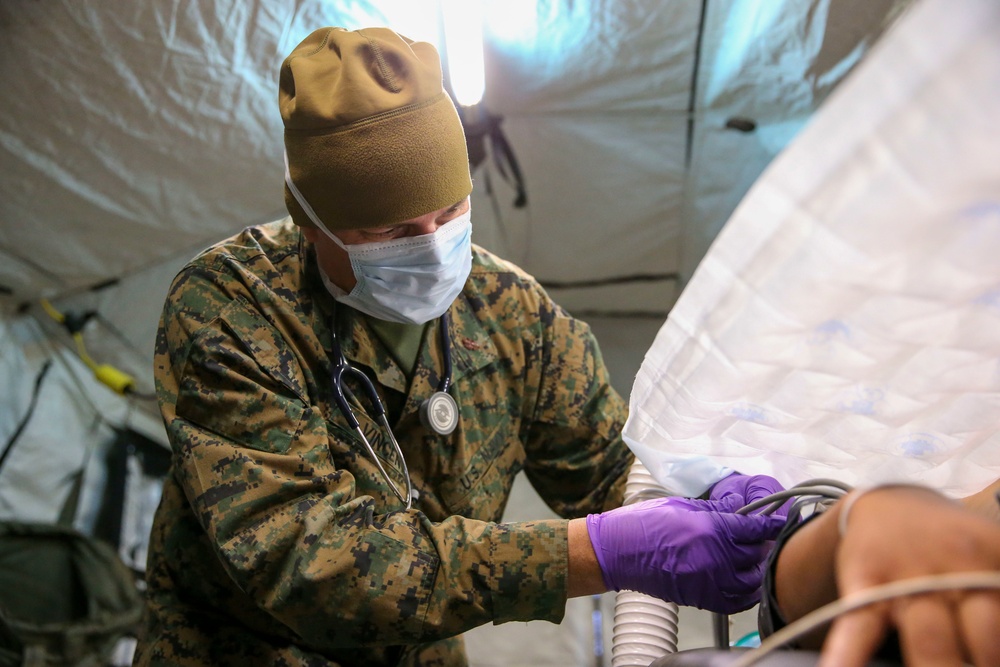 U.S. Sailors with 1st Medical Battalion Participate In a MCCRE