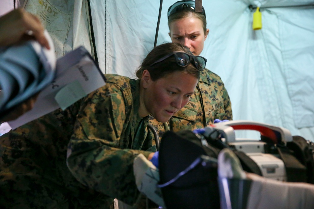 U.S. Sailors with 1st Medical Battalion Participate In a MCCRE