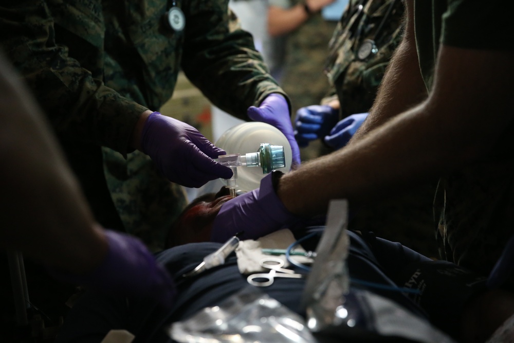 U.S. Sailors with 1st Medical Battalion Participate In a MCCRE