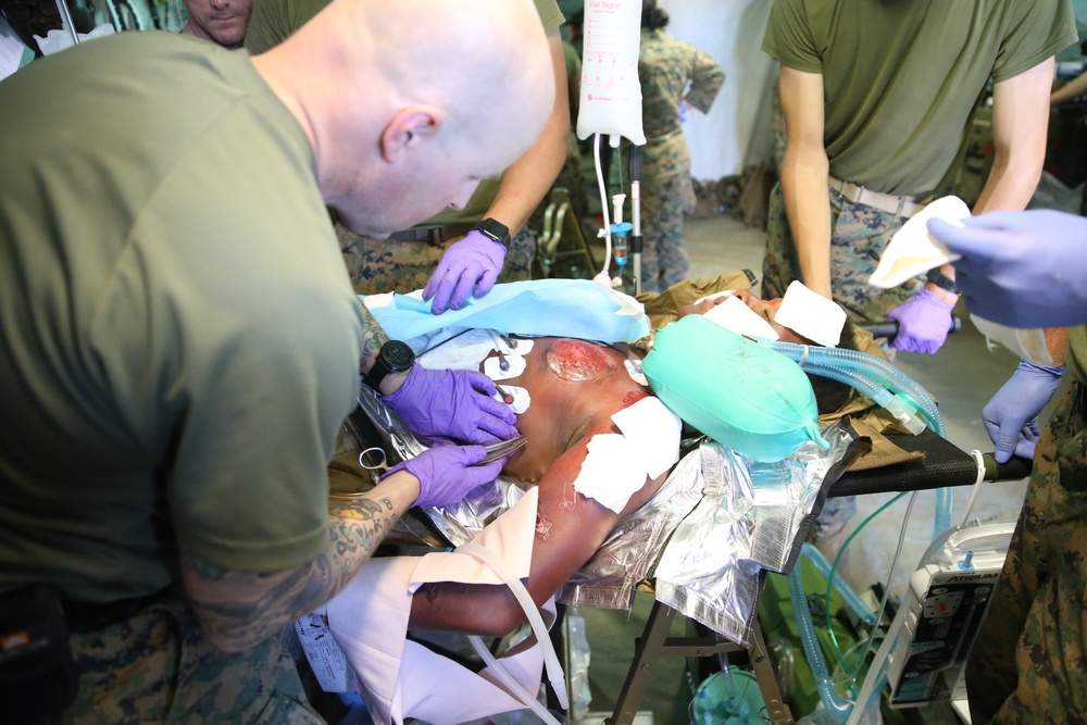 U.S. Sailors with 1st Medical Battalion Participate In a MCCRE