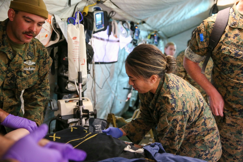 U.S. Sailors with 1st Medical Battalion Participate In a MCCRE