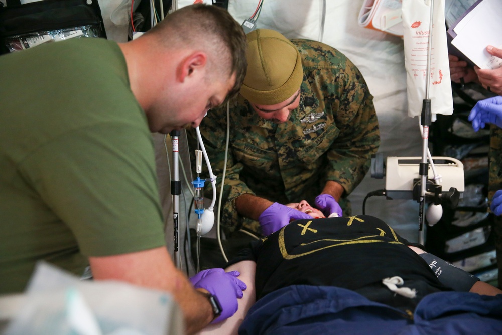 U.S. Sailors with 1st Medical Battalion Participate In a MCCRE