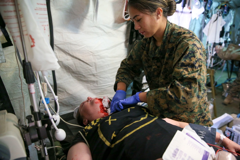 U.S. Sailors with 1st Medical Battalion Participate In a MCCRE