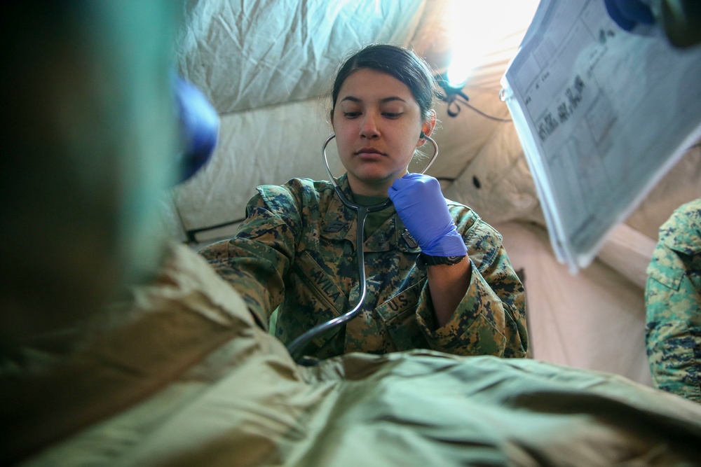 U.S. Sailors with 1st Medical Battalion Participate In a MCCRE