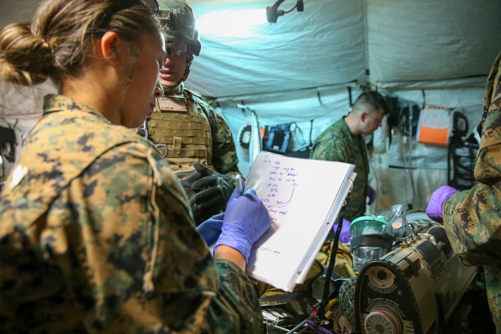 U.S. Sailors with 1st Medical Battalion Participate In a MCCRE